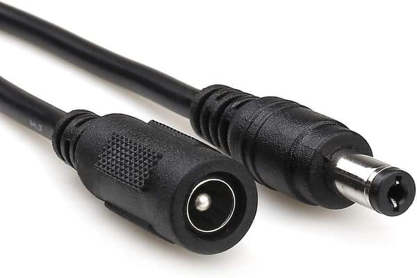 CCTV 5m (16,4ft) 2,1x5,5mm DC 12V Förlängningskabel för CCTV Säkerhetskameror IP-kamera DVR Frittstående (4-pack)