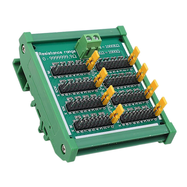 Resistorbräda 0 till 9999999.9  PCB Programmerbar SMD Resistorbräda med Terminaler 220V Med Styrskena