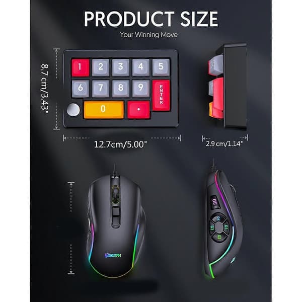 Kvalitetsmekanisk tastatur med tilpassbare programmerbare makrofunksjoner