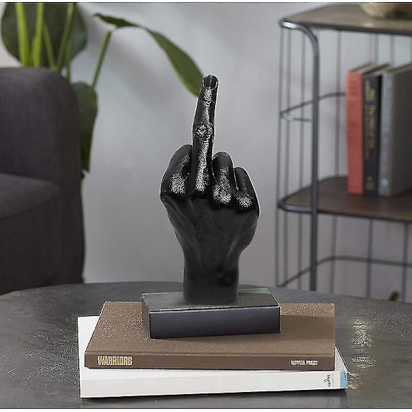 Personifierad Mellanfingerstaty Ornament Hem Desk Dekoration Tillbehör Desktop Gest Figur Staty Vardagsrum Dekor