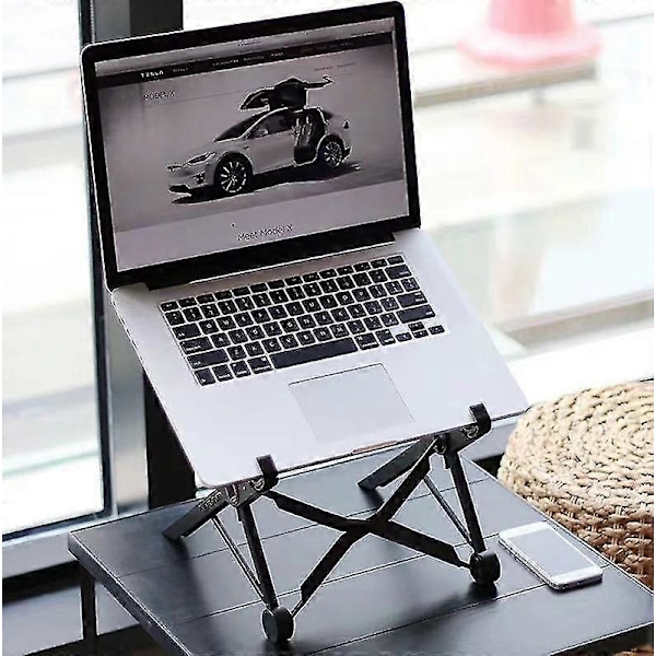 Laptop Stativ - Justerbar og Ekstremt Bærbar Laptop Stativ - PC og MacBook Stativ
