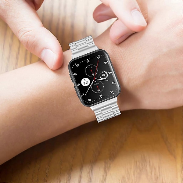 Armbånd i rustfritt stål for Watch2 42/46 mm, justerbart sportsarmbånd i metall