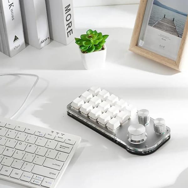 Macropad RGB Programmerbart Makrotangentbord 15 Tangenter Spelmekaniskt Minitangentbord