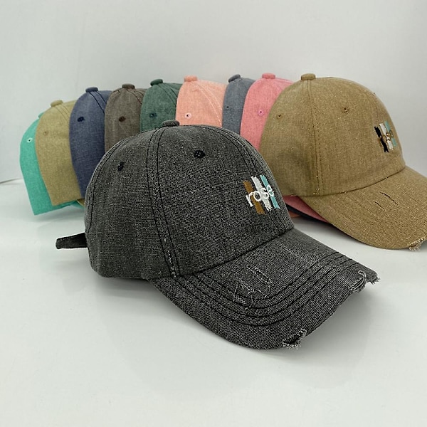 Kasket Kvinder Stor Hovedomkreds Sommer Solskærm All-Match Casual Baseball Cap Mænd (Grøn)