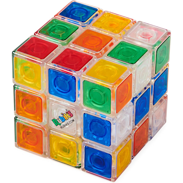 Ny transparent 3x3 kube klassisk fargematchingsproblem hjernetrim leketøy for barn og voksne fra 8 år og oppover