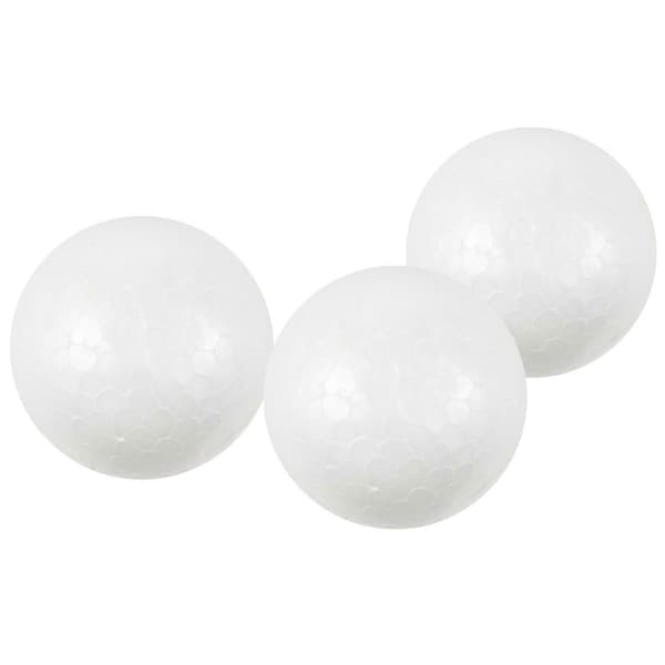 10 st Styrofoamklot för modellering 6cm - Vit