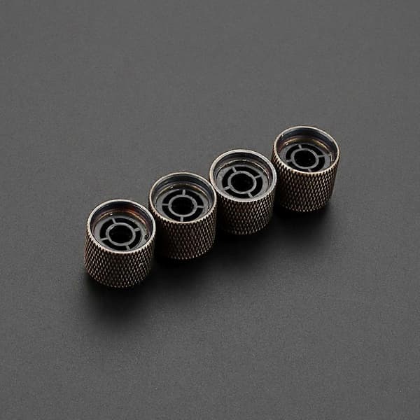 4 stk. Metal Dome Top Knapper Potentiometer Knapper Elektrisk Guitar Bas Dele