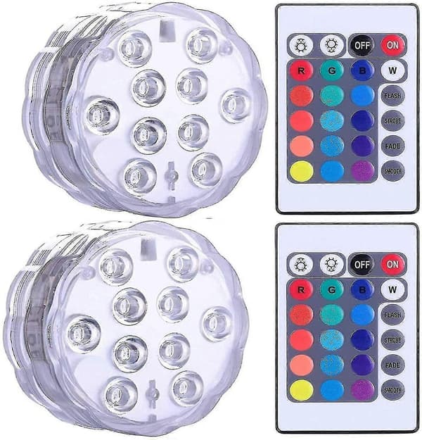 Submersibd, Spa LED-lampa med 2 fjärrkontroller