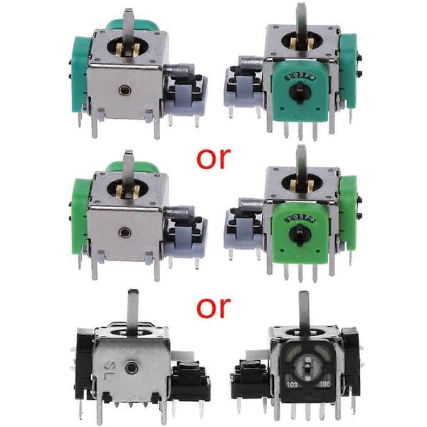 2 st 3D Analog Joystick Sensormodul Potentiometermodul Stick för Xbox One Controller Reparationsdelar