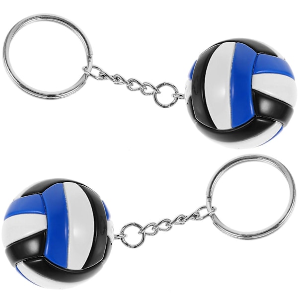 2 stk. Volleyball Nøglering Volleyball Nøgleringe Volleyball Rygsække Tasker Charms Festartikler