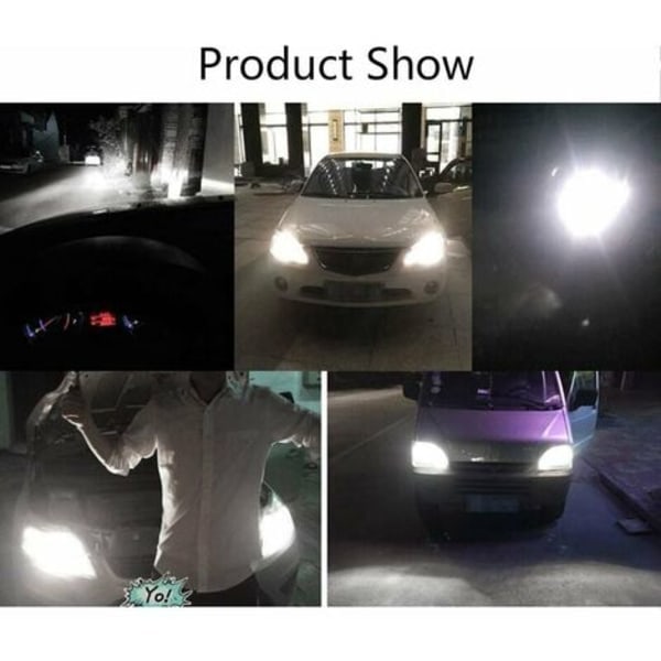 Halogenpærer - 10 stk. 12V H7 55W LED Halogenpærer, Langtidsholdbare Varmhvide Pærer til Bil Fjern-/Nærlys