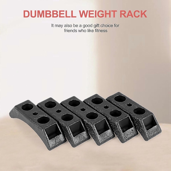 5 stk. Dumbbell Stativer Dumbbell Holdere Dumbbell Beslag Dumbbell Opbevaring Vægt Stativer