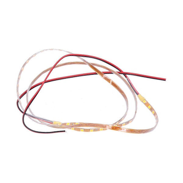 90cm LED-remsa med 90 lampchips Dekorativ stämningsbelysning 12V Universal för bil motorcykel Orange ljus