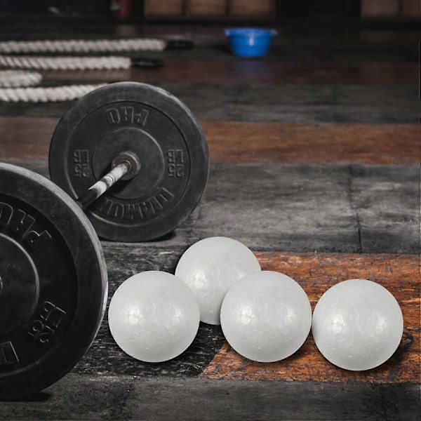 10 st Styrofoamklot för modellering 6cm - Vit