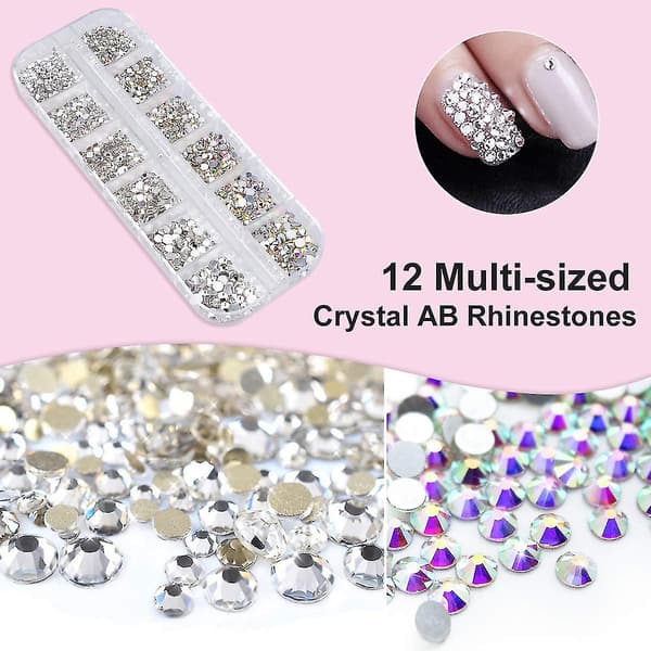Glas AB Rhinestones för Rat DIY Smycken