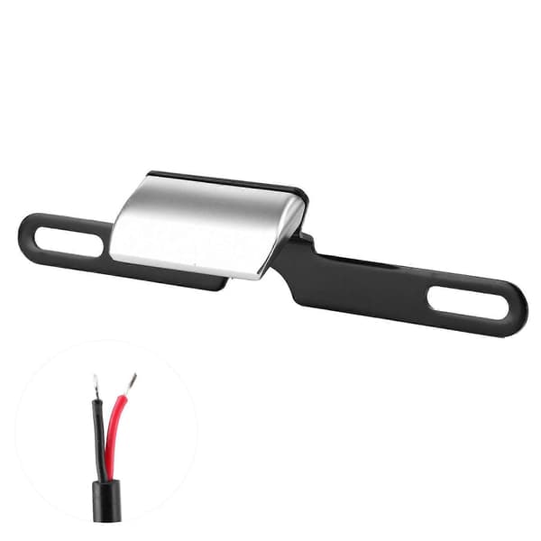Universal Motorcykel Nummerpladelys CNC Aluminium Bagerste Nummerpladelampe 6 LED Bagmontering Belysning Sølv