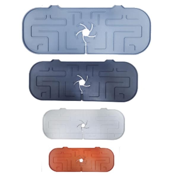 Silikon Dryppsikker Absorberende Matte Tørke Matte Vask Drain Pad Sprutsikker Matte