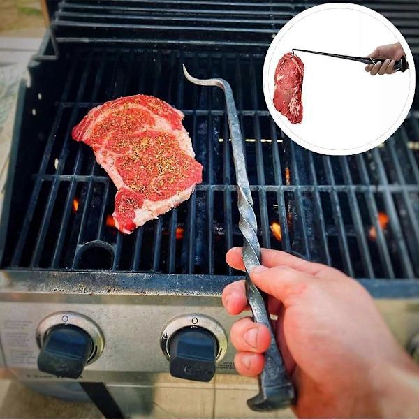 BBQ Matvaruvändare, Matvaruvändare och Köttkrok, Vänder Matlagningsvändare Krokar