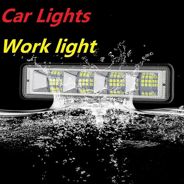 2021 72w LED-lyslist Flomlys LED arbeidslys Hvit kjørelys 12v-24v Bilsignallampe Dagtid
