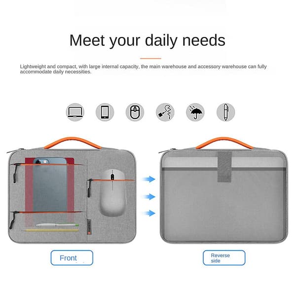 13 Tums Universal Plush Tablett- och Laptopväska Skyddande Fodral Grå