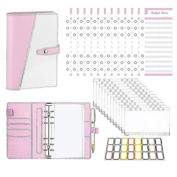 Budt Plr My Envelopes, Budt Plr, Cash Stuffing, Binder With 12 Cash Envelopes,12 Bud