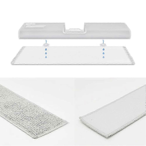 5-pack Ersättningsmoppdukar för Xiaomi Mijia G10 K10 Trådlös Dammsugare, Tjockare Mikrofiberduk