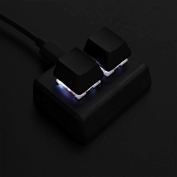 2-knappars Makroprogrammeringstangentbord RGB Mini Tangentbord Spel Ritning Röd Switch Anpassat Tangentbord OSU G