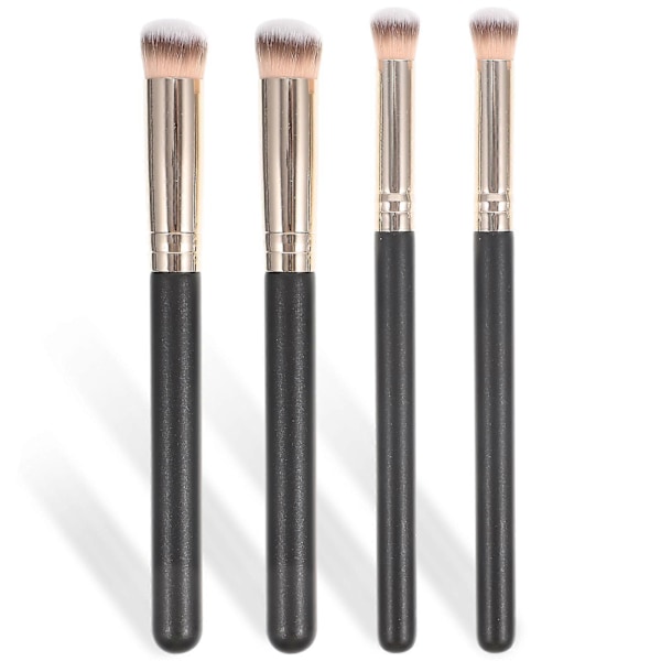 4 stk. Rejsemakeupbørster Makeup Ansigtsbørste Concealerbørste Kvinder Øjenmakeupbørster Vinklet Concealerbørste