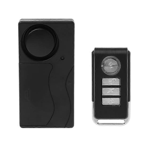 Trådlös Fjärrkontroll Vibrationslarmsensor för Bilfönster Dörr Hem Säkerhet