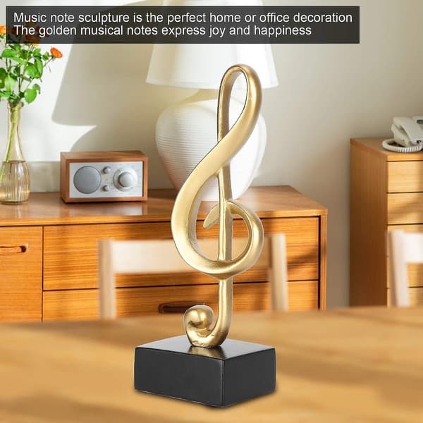 Musiknote Statue, Midtpunkt Treble Clef Symbol Dekoration Musiknote Dekoration Til Klaver
