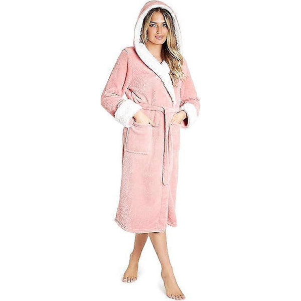 Dame Fluffy Badekåbe, Fleece Morgenkåbe, Dame Morgenkåbe