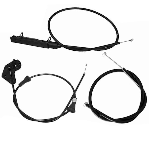 3 stk. Motorhetteutløser Bowden-kabel for E46 320I 323I 98-05 51238208442