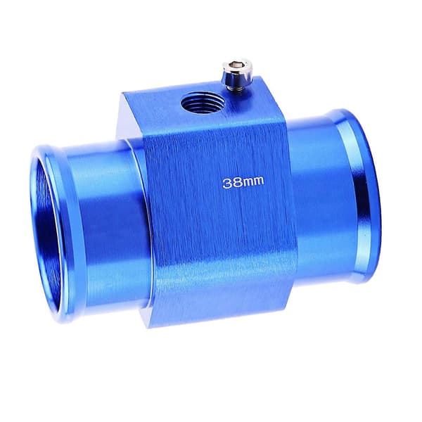 Universal Metallbil Vattentemperatur Fogkopp Rör Slang Temperatursensor Adapter Blå 38mm