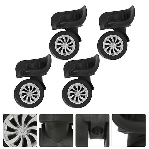 4 stk Kofferthjul