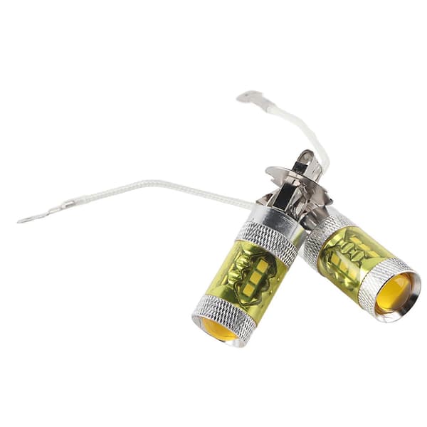 1 Par 12-24V 80W H3 16SMD LED Gula Bildimlampor
