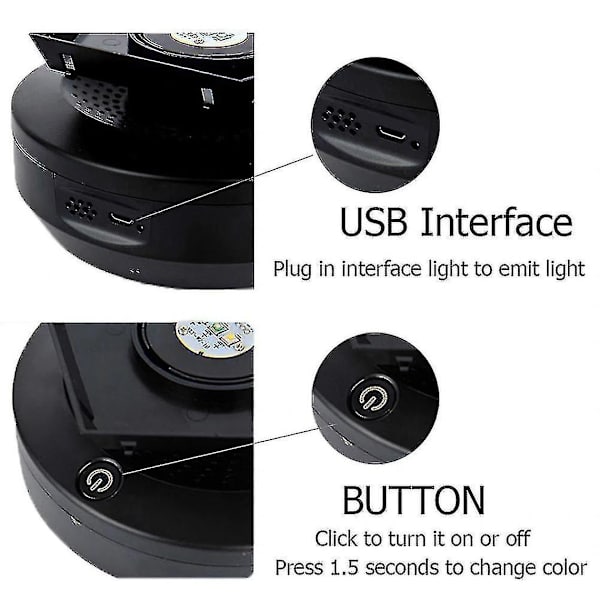 Stjernelys Lampe Galakselampe LED Lampe