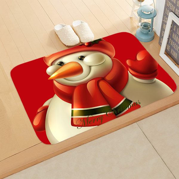 Christmas mats, Christmas snowman mats, bedroom bathroom and home absorbent non slip mats -50x80cm