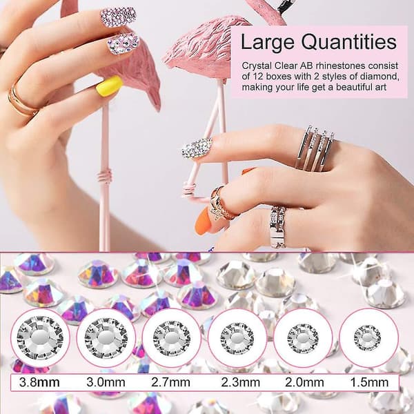 Glas AB Rhinestones til Rat DIY Smykke Ch