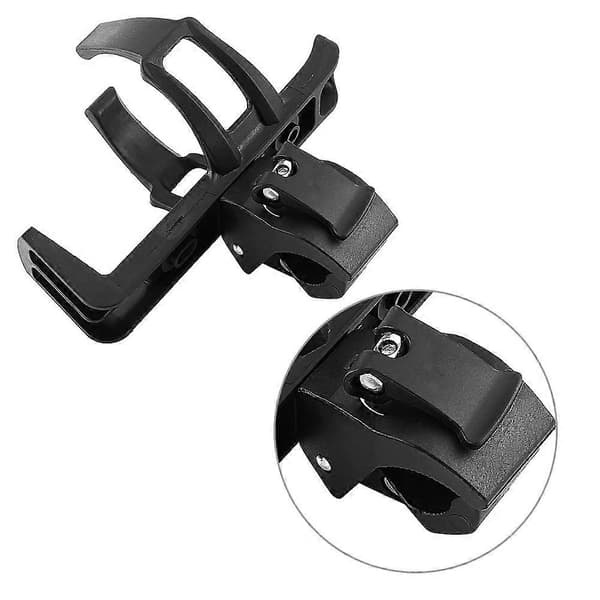 Motorcykel Drikkekop Holder Vand Drikkevare Montering Stativ Flaske Adapter Sort