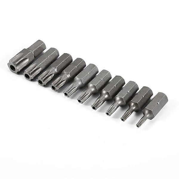 34-delt Torx-sokkelsett 3/8', CR-V-materiale profil E4-E20, stjerneformet Torx-bit 5/16'-3/8' i stål S2-profil T10-T60