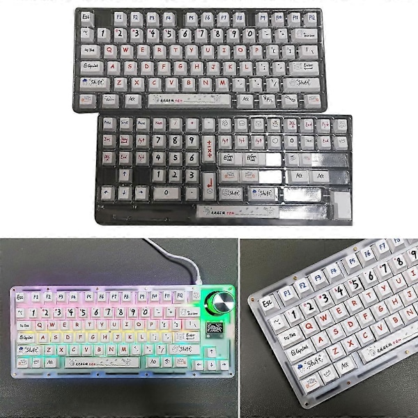 Ersättningsknappar CherryProfile Keycap Graffiti för 61/64/68/87/96/98/104/108 Stora Tecken Mekaniska Tangentbord