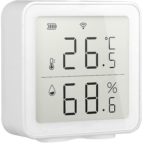 Wifi trådløs temperatursensor, Wifi temperatur- og fuktighetsmåler, trådløs innendørs hygrometer-termometer, hjemオートメーション