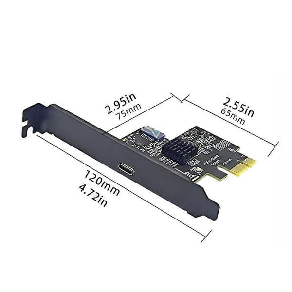 Hög Hastighet PCIE X1 till Typ C USB Hub 10Gbps Data Gränssnitt för Stationära Datorer