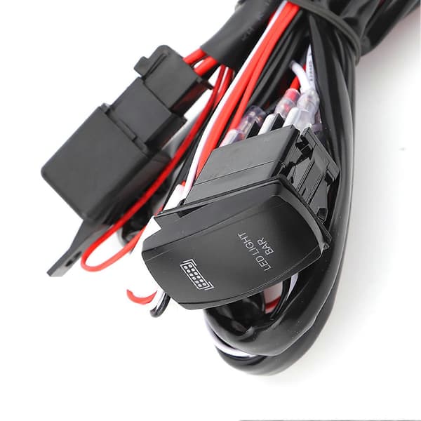 Universal ledningsnettsett med LED arbeidslampe for 12/24V biler tåkelys lysstang