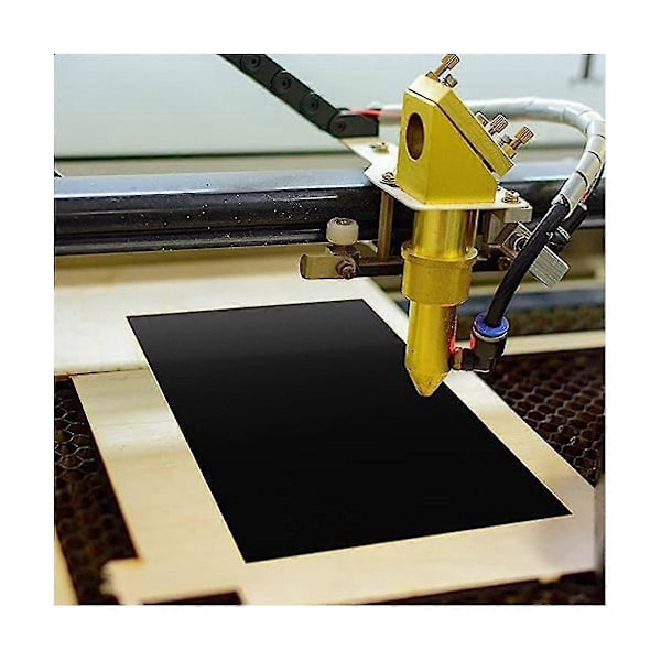 2 st svarta lasergraveringspapper, 39x27cm Laserfärgad graveringspapper för metall, glas, ce
