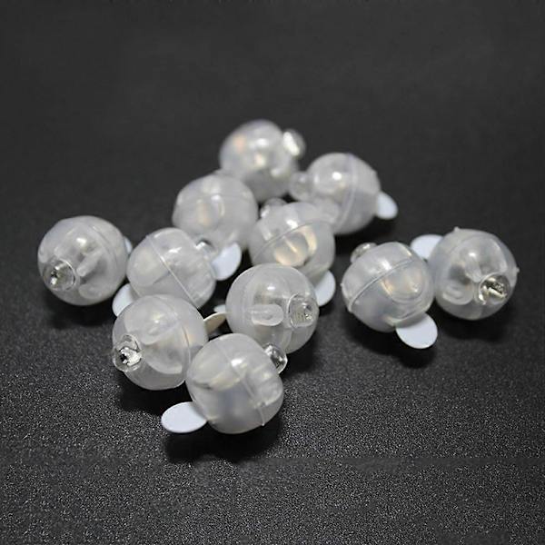 100 stk. Farverige Mini LED Lys Balloner Papir Lanterner Lys Individuelle Trådløse Blinkende Bold Lampe