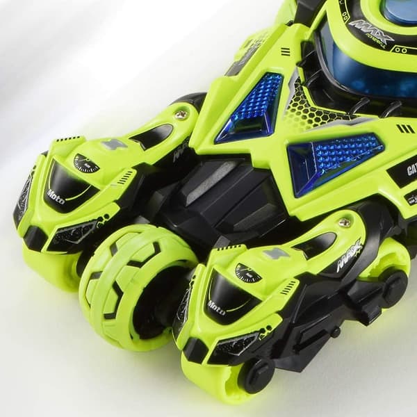 Træk-Tilbage Biler Legetøj, Træk-Tilbage Køretøjer Motorcykel Lancering Legetøj Die-cast 3 I 1 Katapult Race Trinity Vogn (grøn)