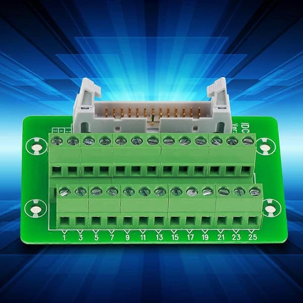 IDC26P DIN-skinne 26-polet 5 mm montering Interface modul Han-stik Breakout-kort