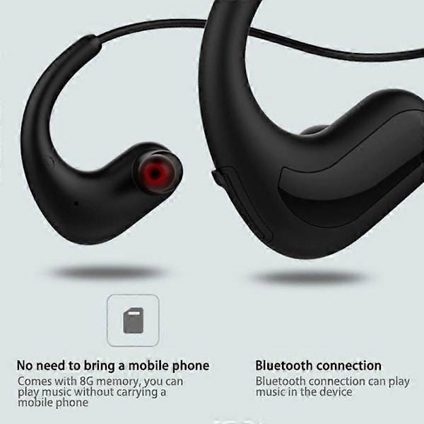 Langattomat kuulokkeet IPX8 S1200 vedenpitävät uintikuulokkeet urheilunapit Bluetooth-stereokuulokkeet