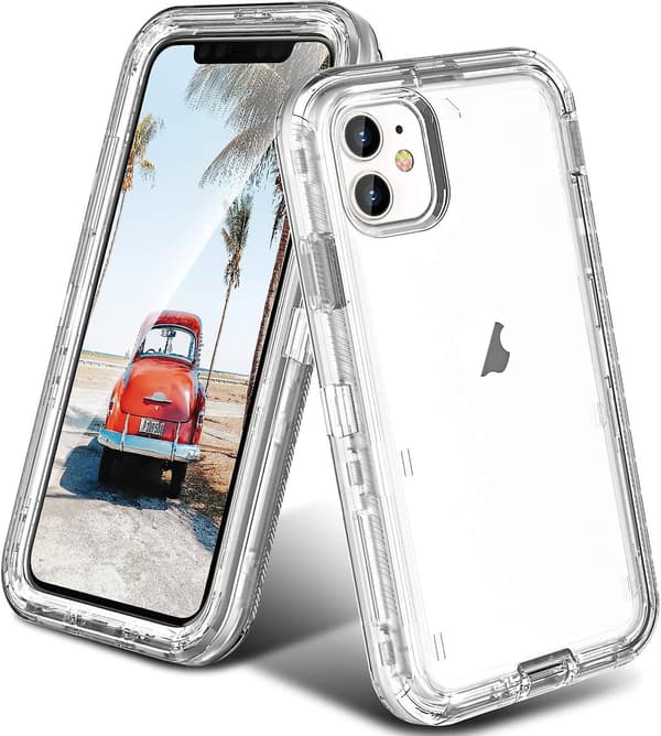 Fodral Kompatibelt Med Iphone 11, Robust Stötsäkert Anti-Fall Transparent Fodral